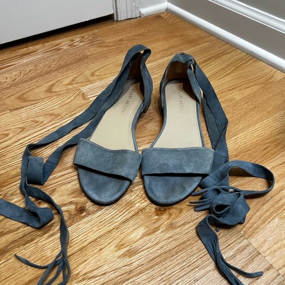 Stuart Weitzman Corbata Suede  Sandals Size 8.5 - Picture 2 of 12
